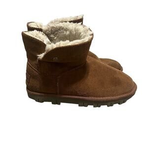 Tommy Bahama Short Boot Mini Winter Snow Shoe Cozy Faux Fur Women's Size 6